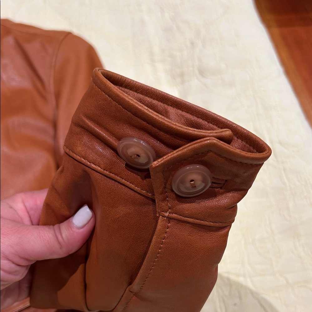 Genuine Leather Tan Jacket - Picture 7 of 15